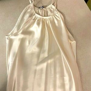 Nicole Miller Women's XS Beige Halter Camisole Tank Top Sleeveless New